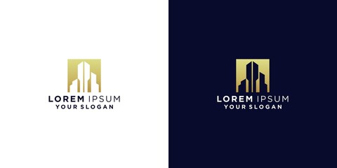 Creative building logo design inspiration