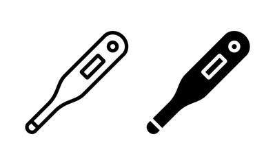 Thermometer icon vector for web 