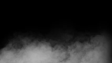 Fototapeten White smoke or fog isolated on black background © ธนพล สินสร้าง
