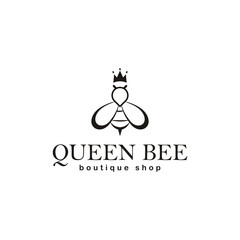 queen bee luxury logo design template