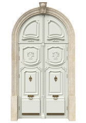 Entrance classic doors for the house