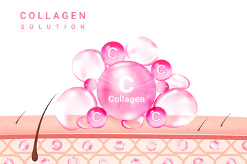 Fototapeta na wymiar Cosmetics Solution Supreme Collagen Essence_7