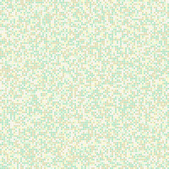 Seamless pattern. A six-color texture made up of small circles, squares and rounded squares. Editable.