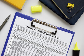 SBA form 649 Listing Collateral Documents