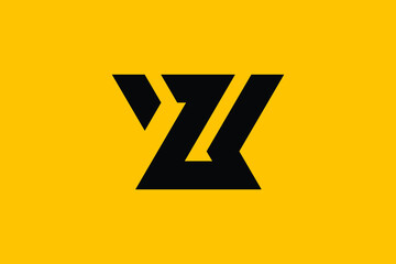 WZ logo letter design on luxury background. ZW logo monogram initials letter concept. WZ icon logo design. ZW elegant and Professional letter icon design on background. W Z ZW WZ