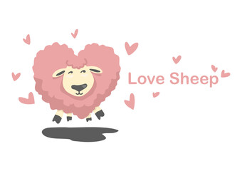 Draw a cartoon lamb as a vector, able to be used with various media and designs.