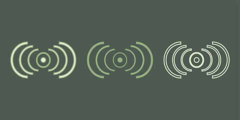 Vector signal icon in trendy flat style isolated. Wi-fi symbol for your web site design, logo, app, UI. 