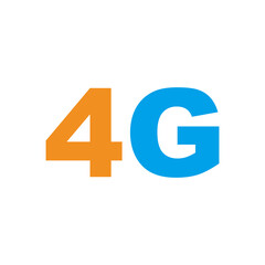 4G icon logo illustration sign
