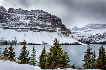 Cloudy day in the Canadian Rockies
