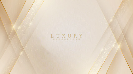 Luxury light brown pastel abstract background with golden lines sparkle. Illustration from vector about modern template design for a sweet and elegant feeling.
