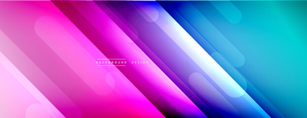 Dynamic lines abstract background. 3D shadow effects and fluid gradients. Modern overlapping forms