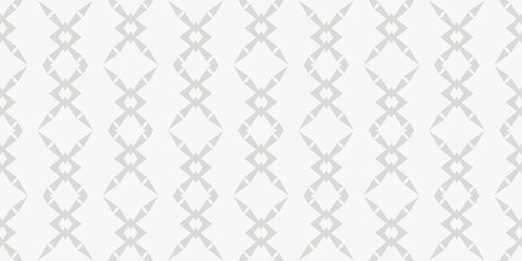 Monochrome background pattern with simple decorative ornament on white background, wallpaper. Seamless pattern, texture. Vector 