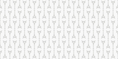 Monochrome backgrounds pattern with simple geometric ornament on white background, wallpaper. Seamless pattern, texture. Vector art