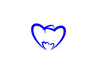 Vector illustration Symbol of Family Love, theme background, greeting card, banner, logo, design, social media post