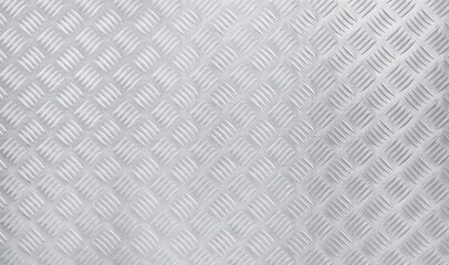 Close up of silver steel diamond plate background