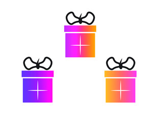 Vector illustration of Gift Box, theme background, greeting card, banner, social media post
