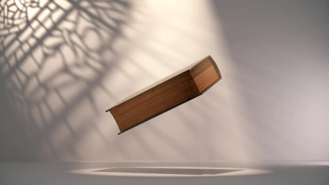 Rotating sacred book looping 3D Animation