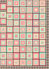 Abstract Geometric Pattern generative computational art illustration