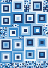 Abstract Geometric Pattern generative computational art illustration