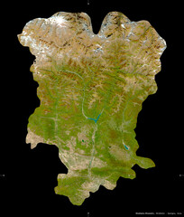 Mtskheta-Mtianeti, Georgia - black solid. Sentinel-2 satellite