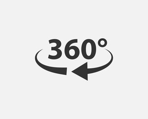 360 degree view vector icon