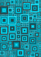 Abstract Geometric Pattern generative computational art illustration