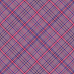 Plaid seamless pattern. Vector background of textile ornament. Flat fabric design.