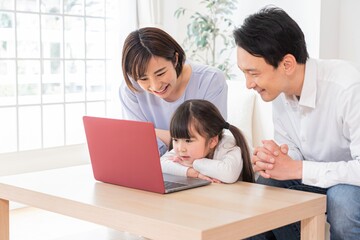 仲良し親子　ポートレート