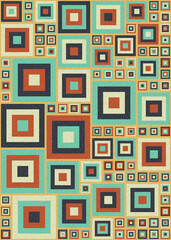 Abstract Geometric Pattern generative computational art illustration