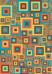 Abstract Geometric Pattern generative computational art illustration