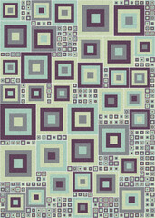 Abstract Geometric Pattern generative computational art illustration