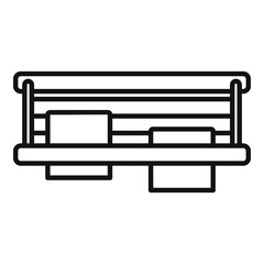 Dryer balcony icon, outline style