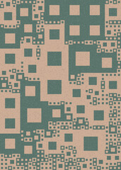 Abstract Geometric Pattern generative computational art illustration