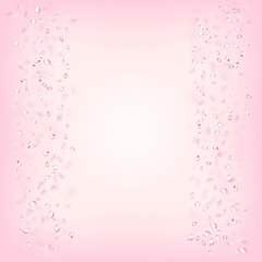 Cherry Sakura Blossom Confetti. Noble Rich VIP Feminine Texture.