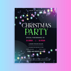 christmas party flyer