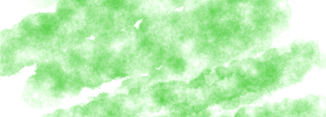 Green watercolor background. Abstract hand paint square stain background