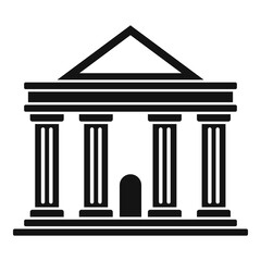 Fototapeta premium Bank compensation icon, simple style