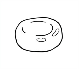 Caramel candies. Isolated vector on a white background.