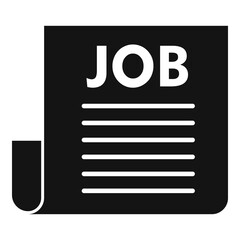 Job offer icon, simple style