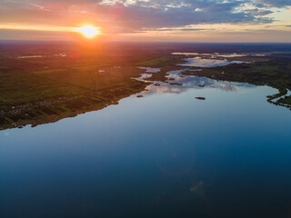 Tranquil summer evening.