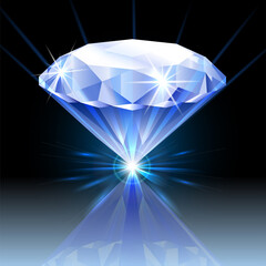 Diamond Glow Shiny Jewel Brilliant, Vector Design