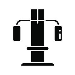 Gym icon vector set. body building illustration sign collection. Weightlifting symbol or logo.