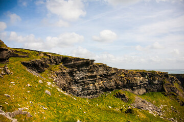 Spring landscape in Cliffs of Moher (Aillte An Mhothair), Ireland