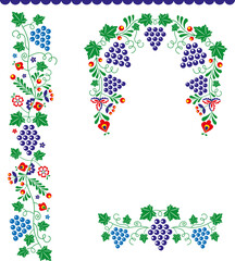 Vector moravian (slovacko) folk ornaments - 434264365