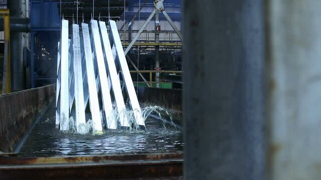 Metalic Pieces Galvanized on Zinc Bath