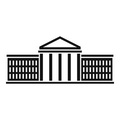 Country parliament icon, simple style