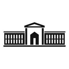 Parliament estate icon, simple style