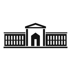 Parliament estate icon, simple style