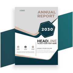 annual report cover design template