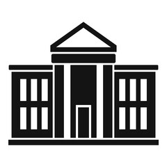National parliament icon, simple style